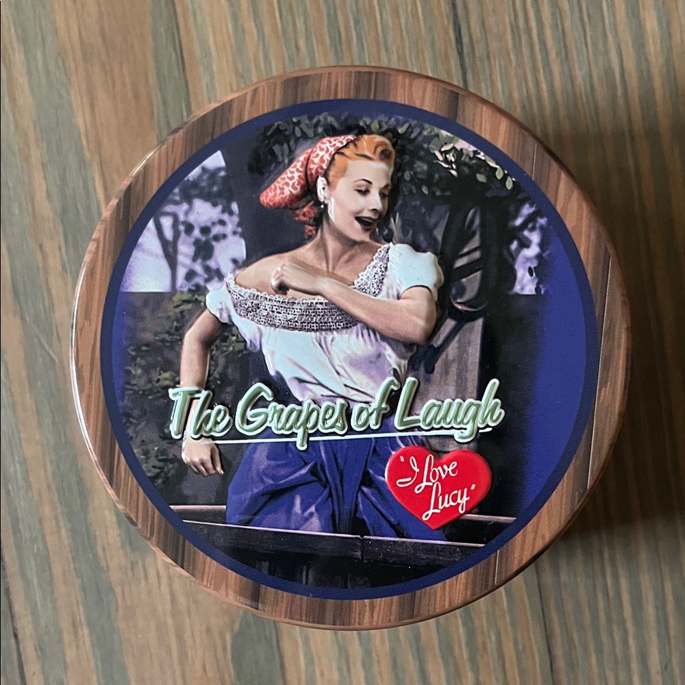 Avon Vintage “ I Love Lucy 'The Grapes of Laugh' Watch in Collectible Barrel Tin